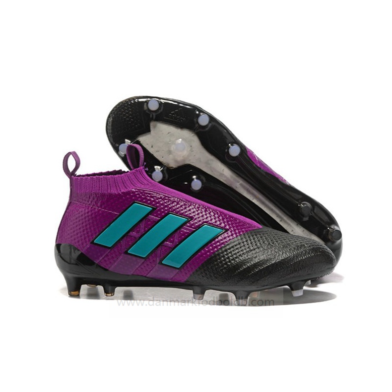 Adidas Ace 17+ Purecontrol FG Fodboldstøvler Herre – Lilla Sort Blå